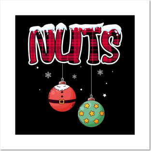 Chest Nuts Christmas Matching Couple Chestnuts Posters and Art